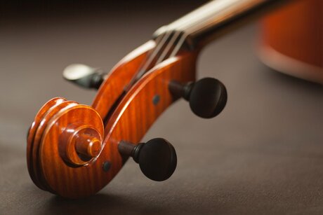 A wedding musician's violin