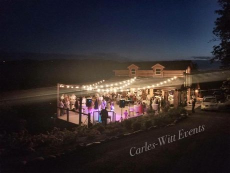 DJ Services with Uplighting Outdoors